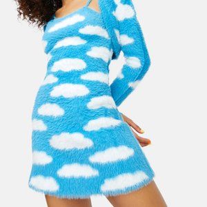 dELiA*s by Dolls Kill Lucy In The Sky Cloud Print Dress - Dress Only